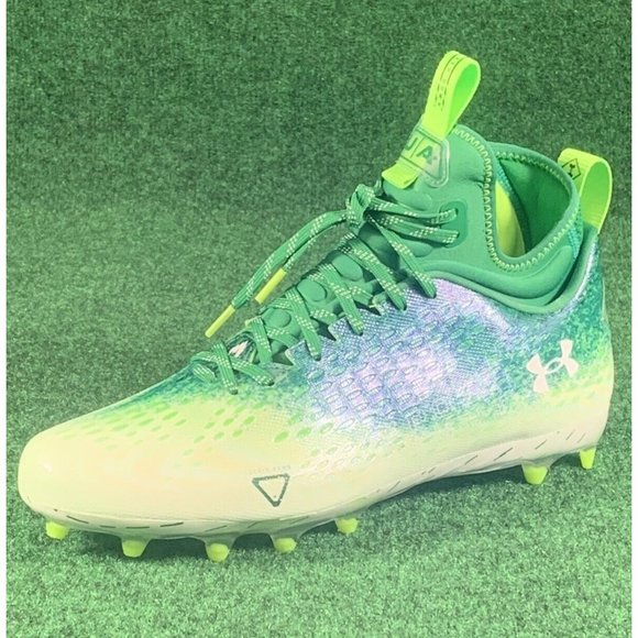 Under Armour Spotlight Lux‎ MC 2.0 Football Cleats Size 12.5 Green 3025082-301 main image 8